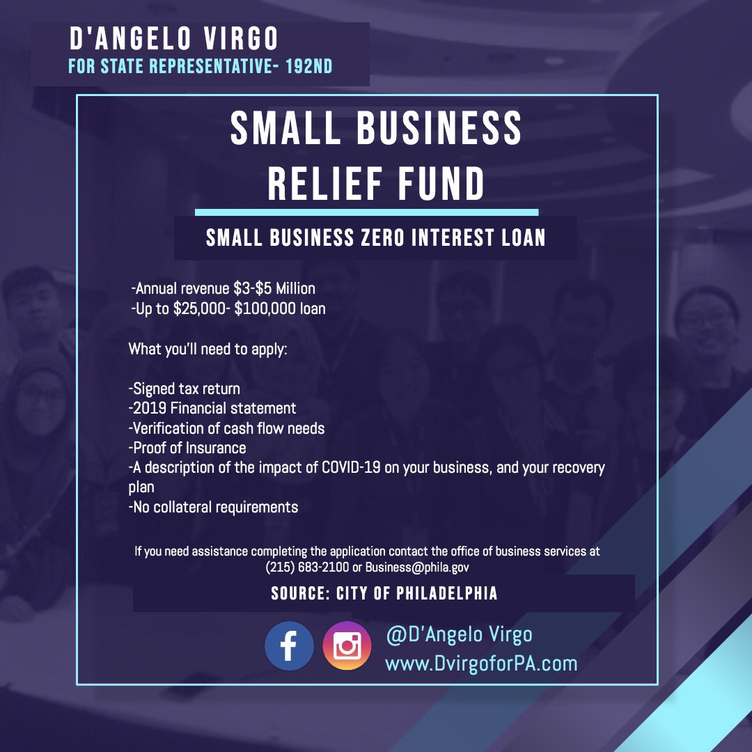 DAngeloVirgo192's tweet photo. Has your small business been affected by COVID-19. Check out the information and see if you qualify for relief. #ONEof192 https://t.co/QEfk828EFR