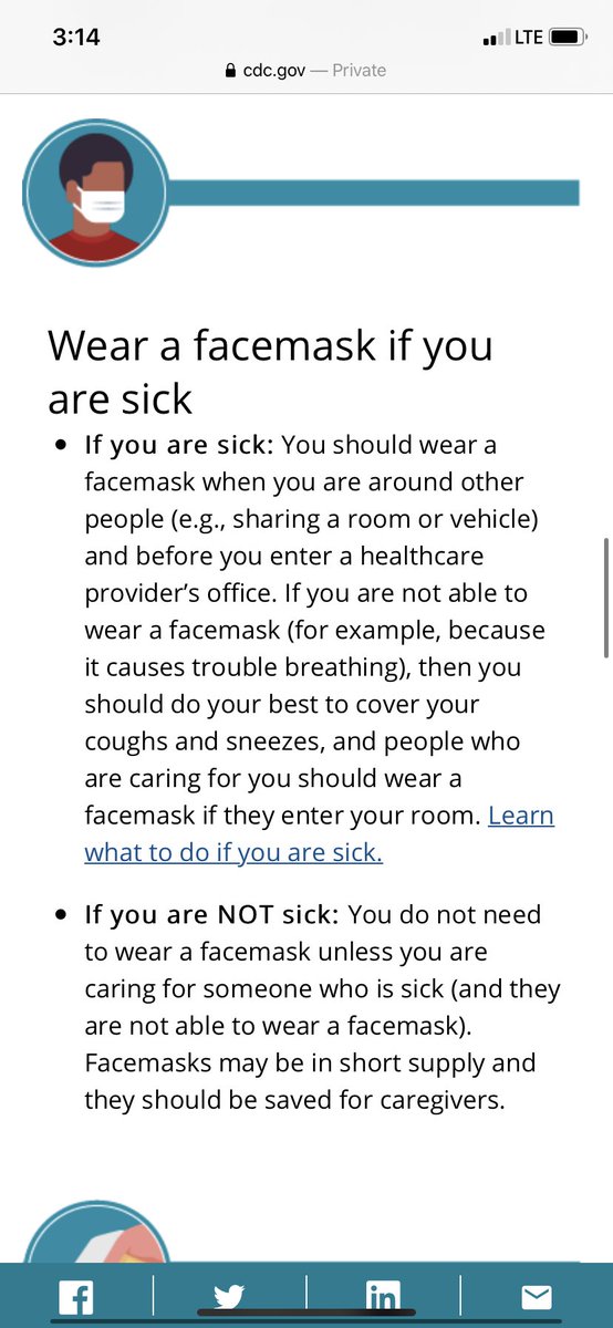 codymill330's tweet photo. PSA!!!!!! Okay people. Stop wearing face masks out in public.... unless you’re sick or caring for the sick!!!! And if you are you shouldn’t be out period. Nurses/doctors are reusing masks every shift because YOU are wearing them unnecessarily. STOP WEARING MASKS IN PUBLIC!!! https://t.co/NP5pvLKRKI