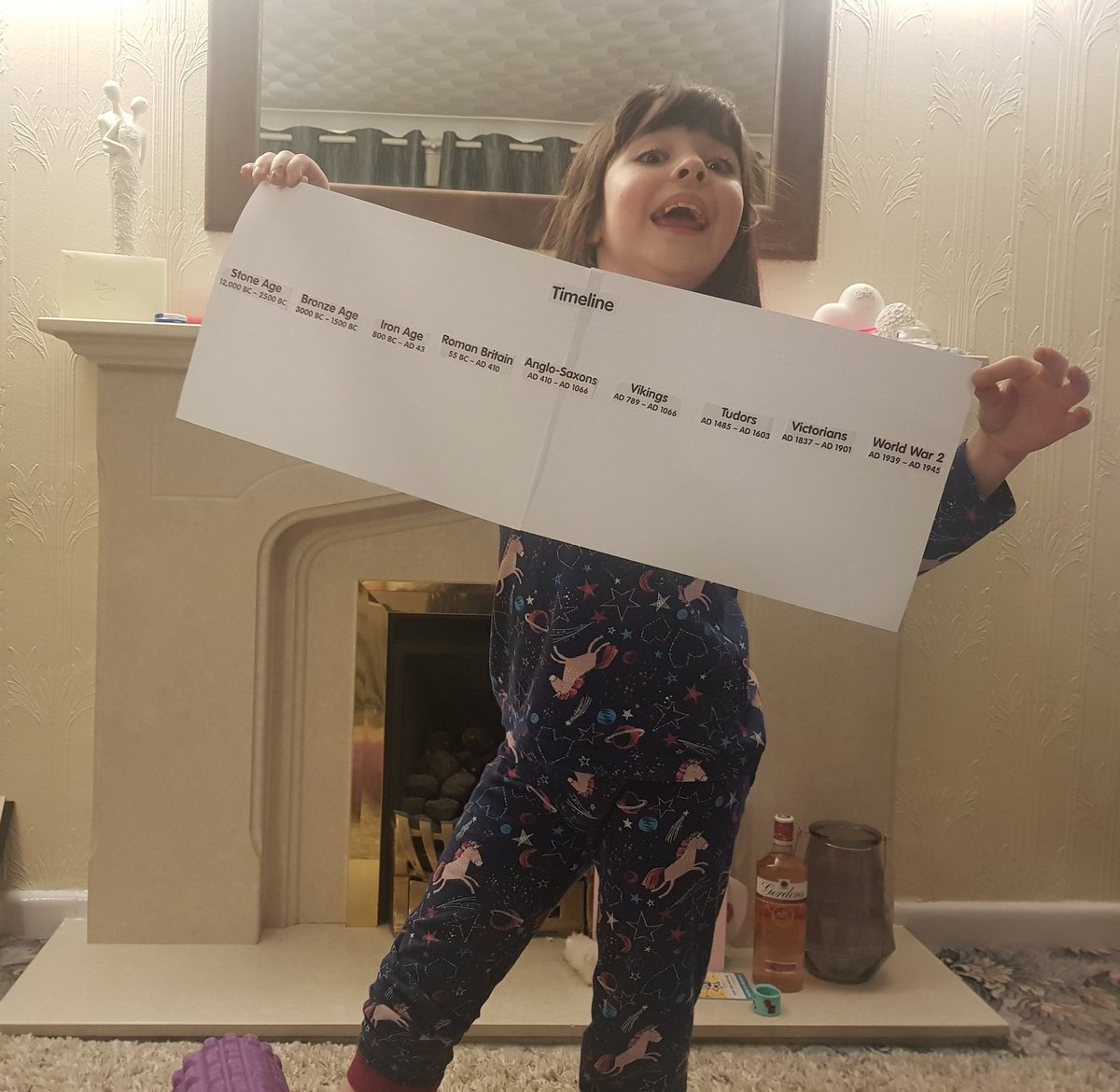 KBrown1990's tweet photo. @GarswoodPrimary @CalderbankMrs Isabelle has been busy doing a history timeline today, we will be adding some more details tomorrow #homeschooling https://t.co/RqDCrMoiV0