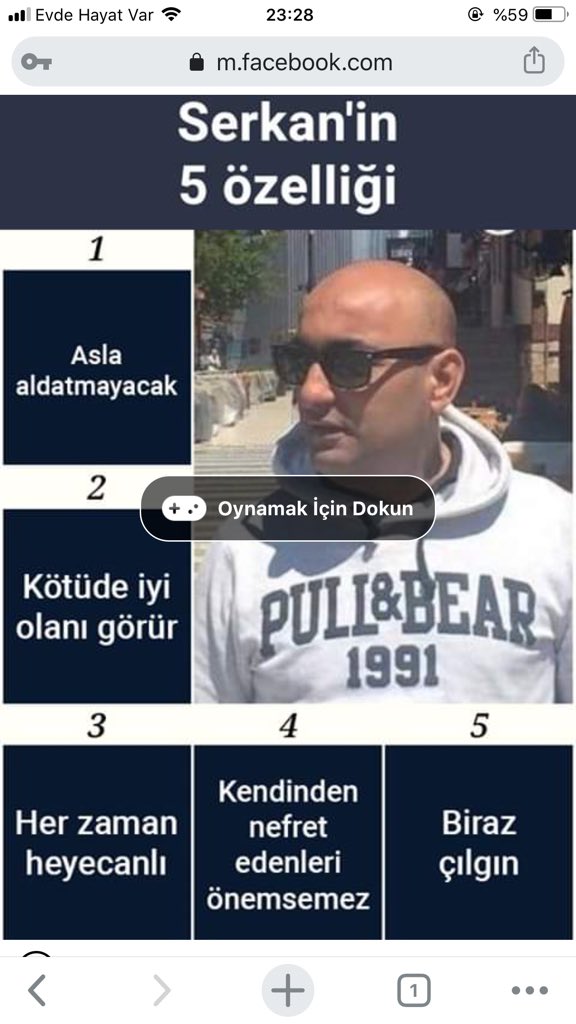 Yıllar sonra feysbukumu açtım ve ne göreyim 😂 hoca bu nedir? <a href="/serkankiral/">serkan kıral</a>
