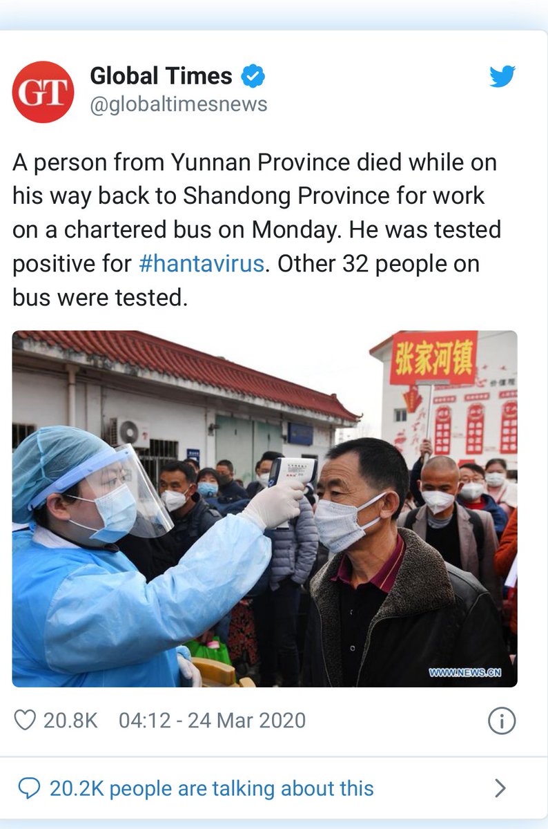 kmartohz's tweet photo. Can the Chinese try going vegan ..?#Hantavirus https://t.co/iXVmn4OXf1