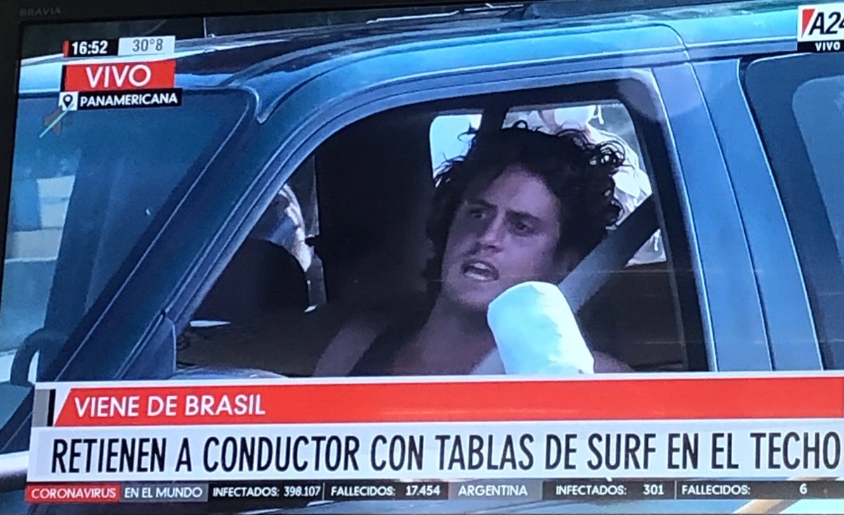 CinAGCH's tweet photo. "Mi papá es muy importante. Si me hacen algo, se van a lamentar" El boludo del surf. Mi papá. Aprendé a defenderte solo, pelotudo https://t.co/RVDhdnpTo3
