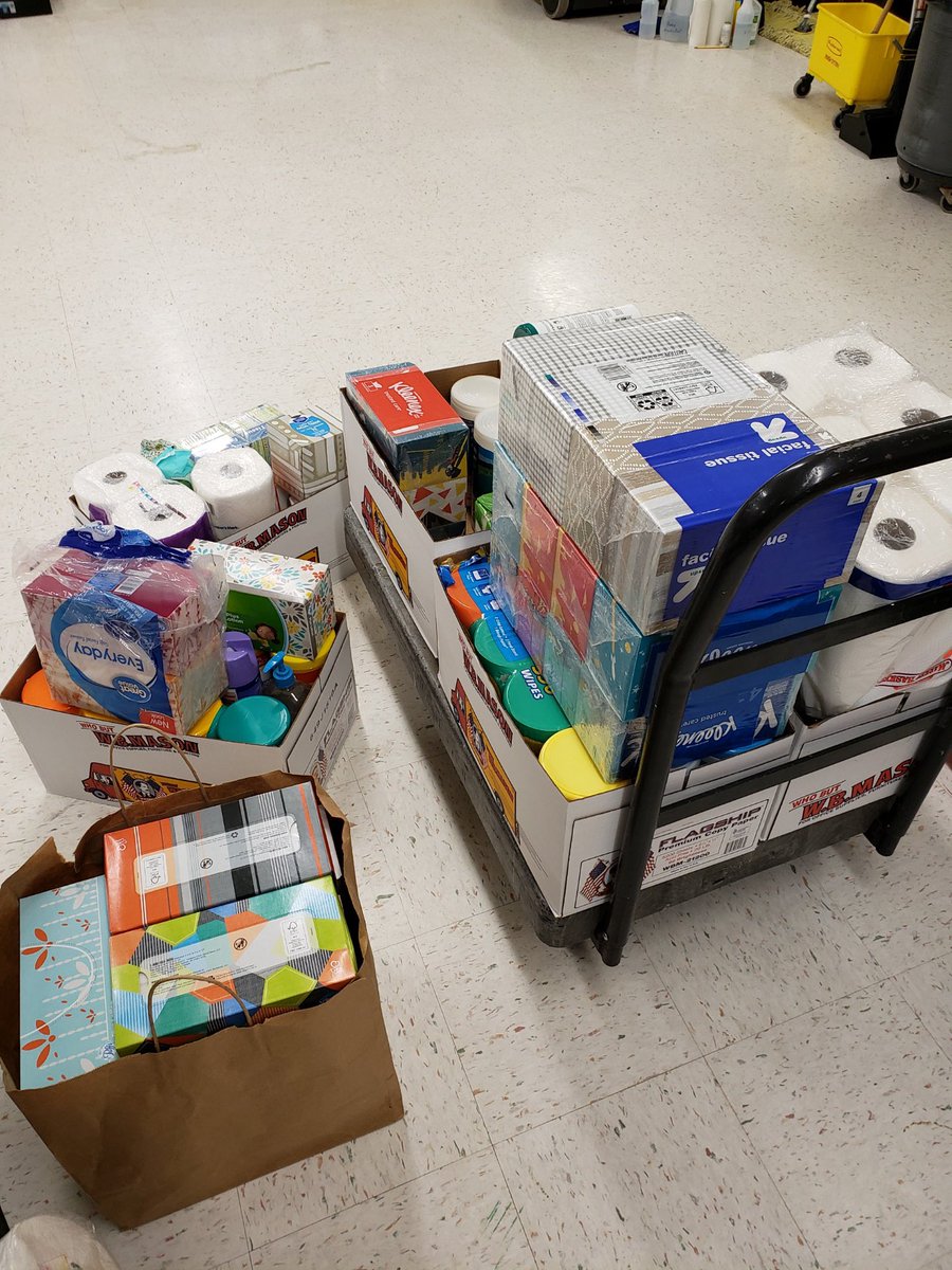 Thanks to TPS teachers for donating personal classroom cleaning materials to protect our first responders!