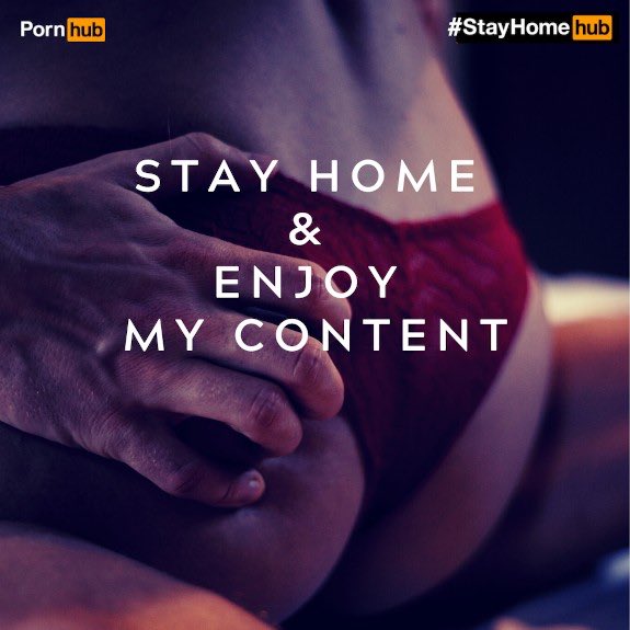 Stuck at home? Cum join me on PornHub and enjoy my content! 😉💋🔥

https://t.co/9sxk2PLTdB

#StayHomeHub