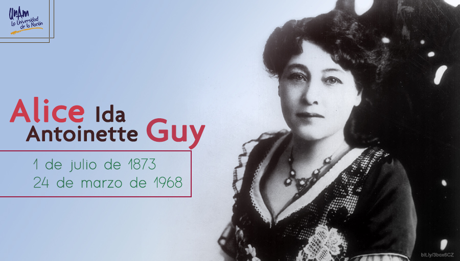 #UnDíaComoHoy de 1968 murió Alice Guy, considerada la primera mujer directora 🎬📽️ y una de las pioneras del cine narrativo. Conoce más sobre ella en @FilmotecaUNAM > bit.ly/2JcGMEc