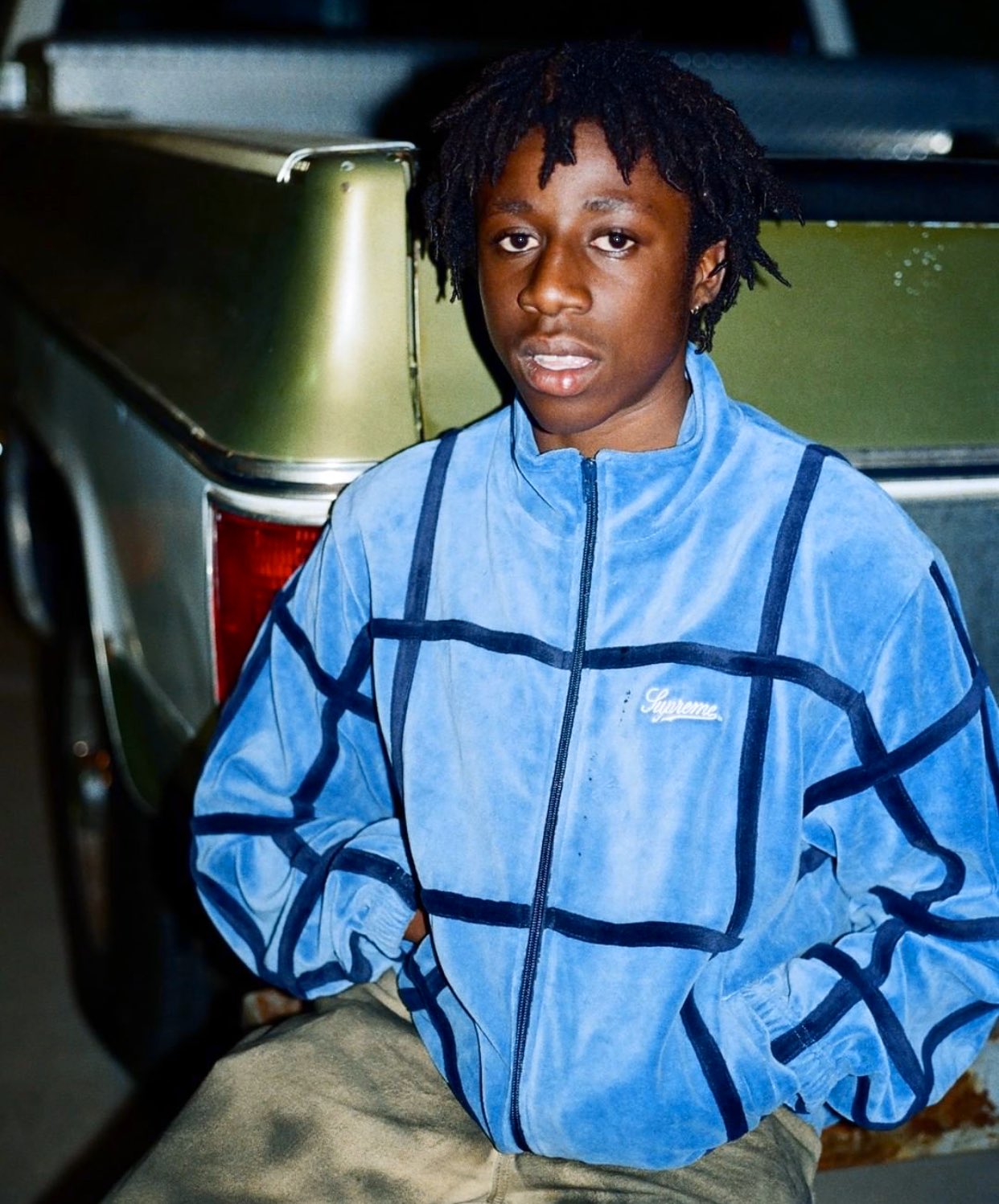 Supreme Grid Taping Velour Jacket new Zealand, SAVE 37