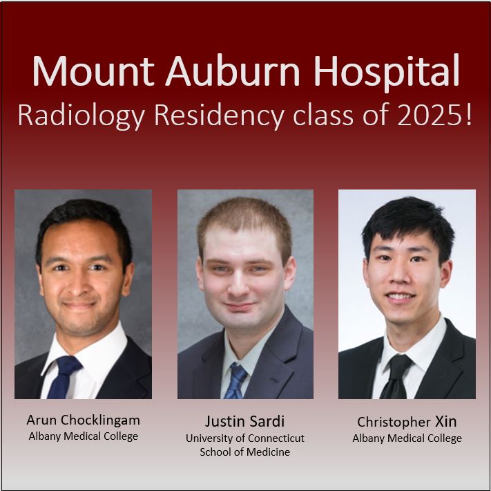 MtAuburnRadRes's tweet photo. Can't wait for our next class of residents to join us at The Mount in 2021! #radres #MatchDay2020 @AlbanyMed @uconnhealth https://t.co/D5wEoz9krr