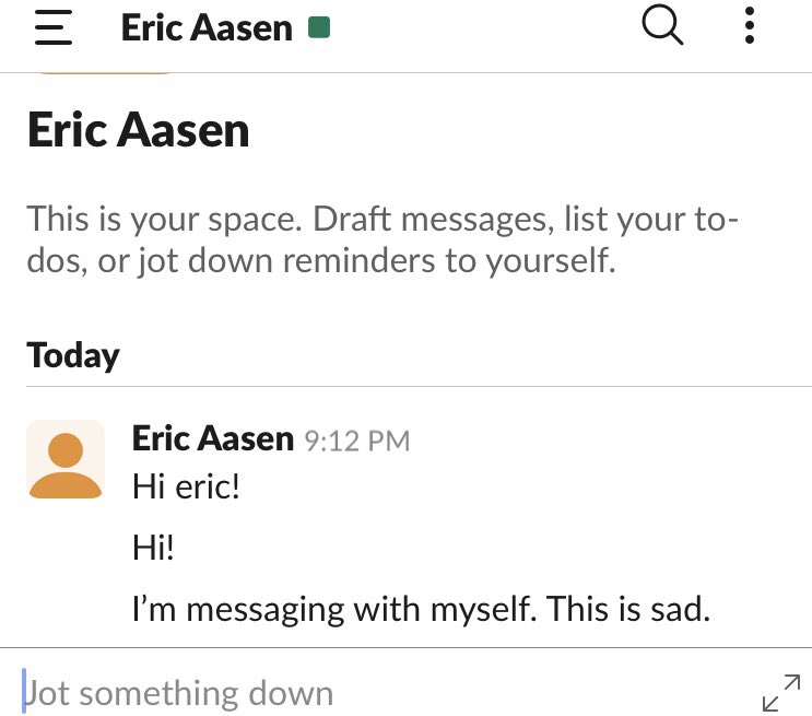 Slack On Twitter Hi Eric twitter