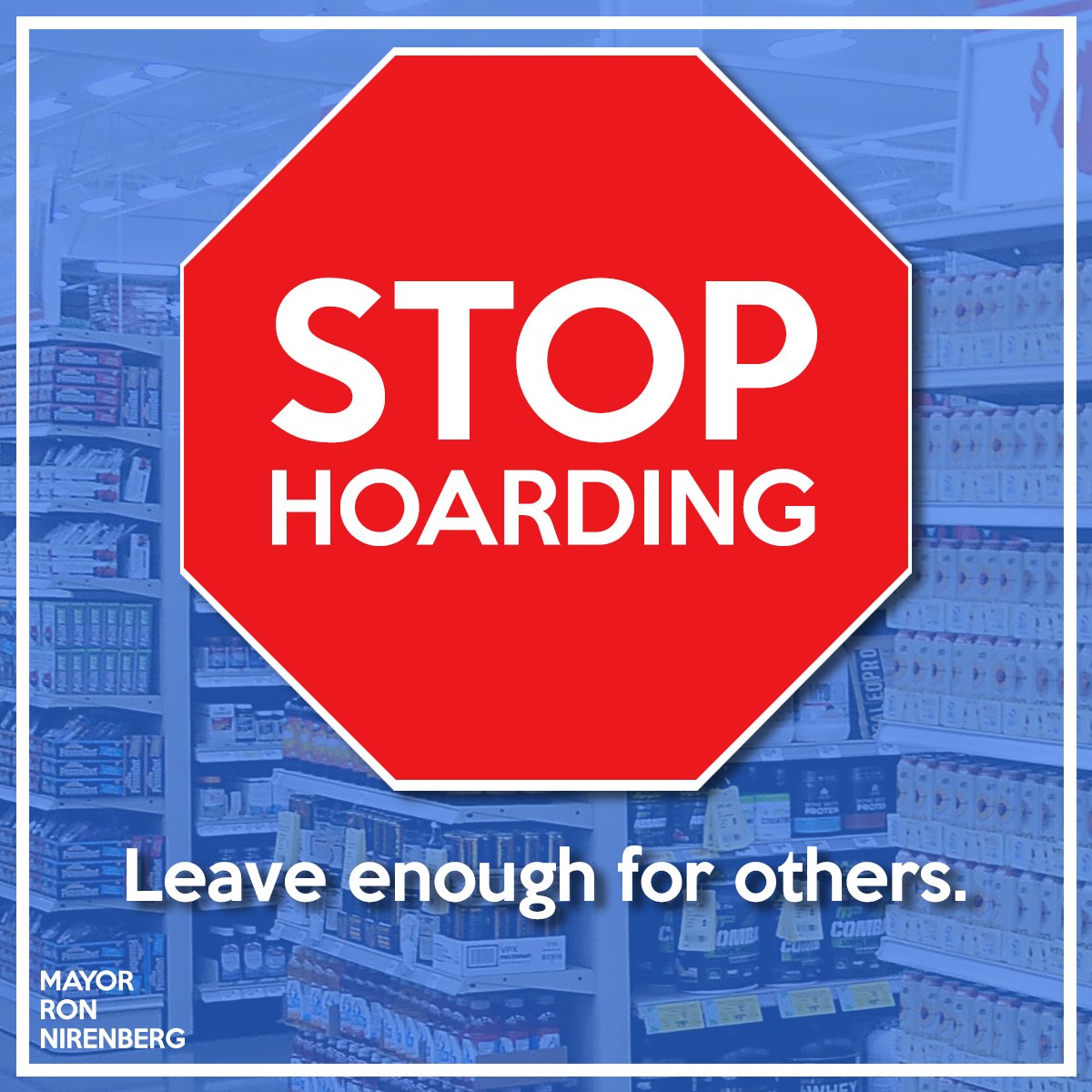 Ron_Nirenberg's tweet image. "A trunk full" is not how we should be measuring toilet paper, San Antonio.

We have enough supplies. We need a little more compassion. Let's work to ensure nobody goes without during this difficult time.