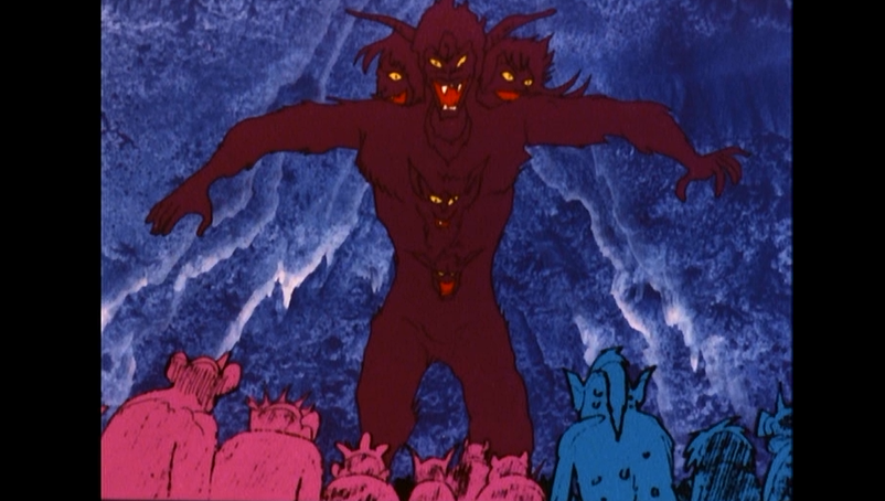 ながれ 柴田秀勝さん誕生日記念に振り返る デビルマン 第10話 妖獣ガンデェ 眼が歩く いつもの姿で出てきたかと思ったら 突然原作風の正体を現すゼノン様 確か本話のみの登場 ん 顔ひとつ多くね と思ったけれど デビルマン解体新書 に載った