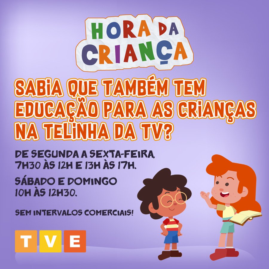 PROGRAMAÇÃO INFANTIL -  Hora da Criança!