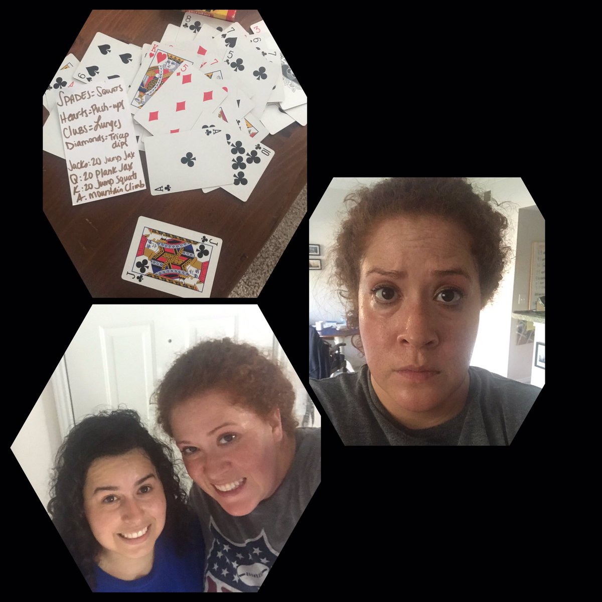 BetsyTorres21's tweet photo. Decks of cards workout FTW #stressrelief #operationchunkreduction #smoked #veteran #USMC #teachershark https://t.co/HneZnLF5hm