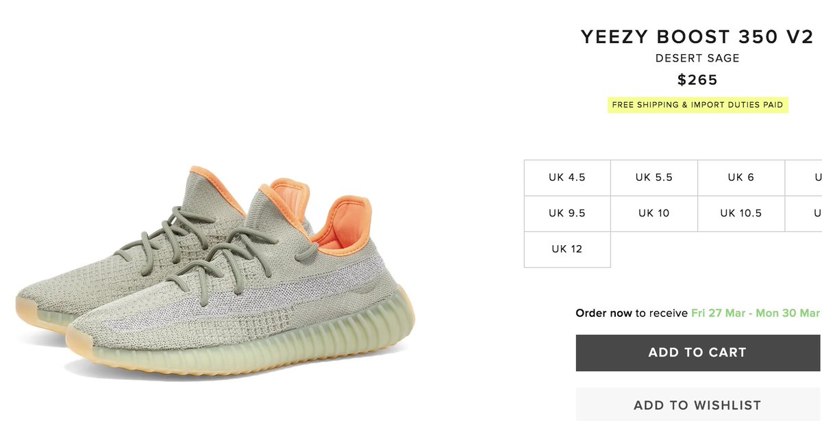 Yeezy Boost 350 V2 Infant Adidas FX9041 desert sage