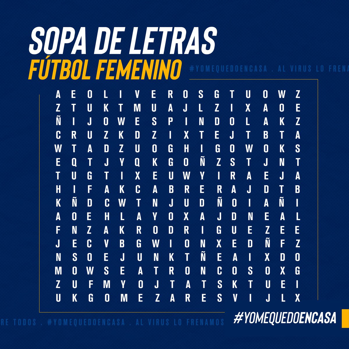 Boca Juniors در توییتر Una Nueva Sopa De Letras Para Jugar En Esta Cuarentena Encontra 12 Jugadoras Del Plantel Actual De Las Gladiadoras Y Divertite En Casa Junto A Boca Yomequedoencasa T Co Asyngv5b5n