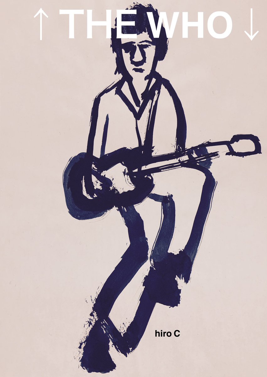 collection 428 THE WHO.Pete Townshend フーのピートタウンゼントの絵