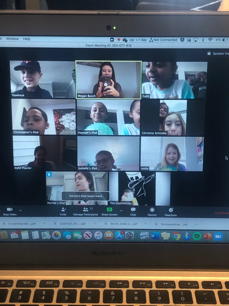 MrsBuschSES's tweet photo. I teared up a little when I got to see these beautiful faces today ❤️ Excited to spend spring break learning how to make distance learning relevant and engaging for these explorers. #TheyDeserveTheBest https://t.co/CzX20UrdkW