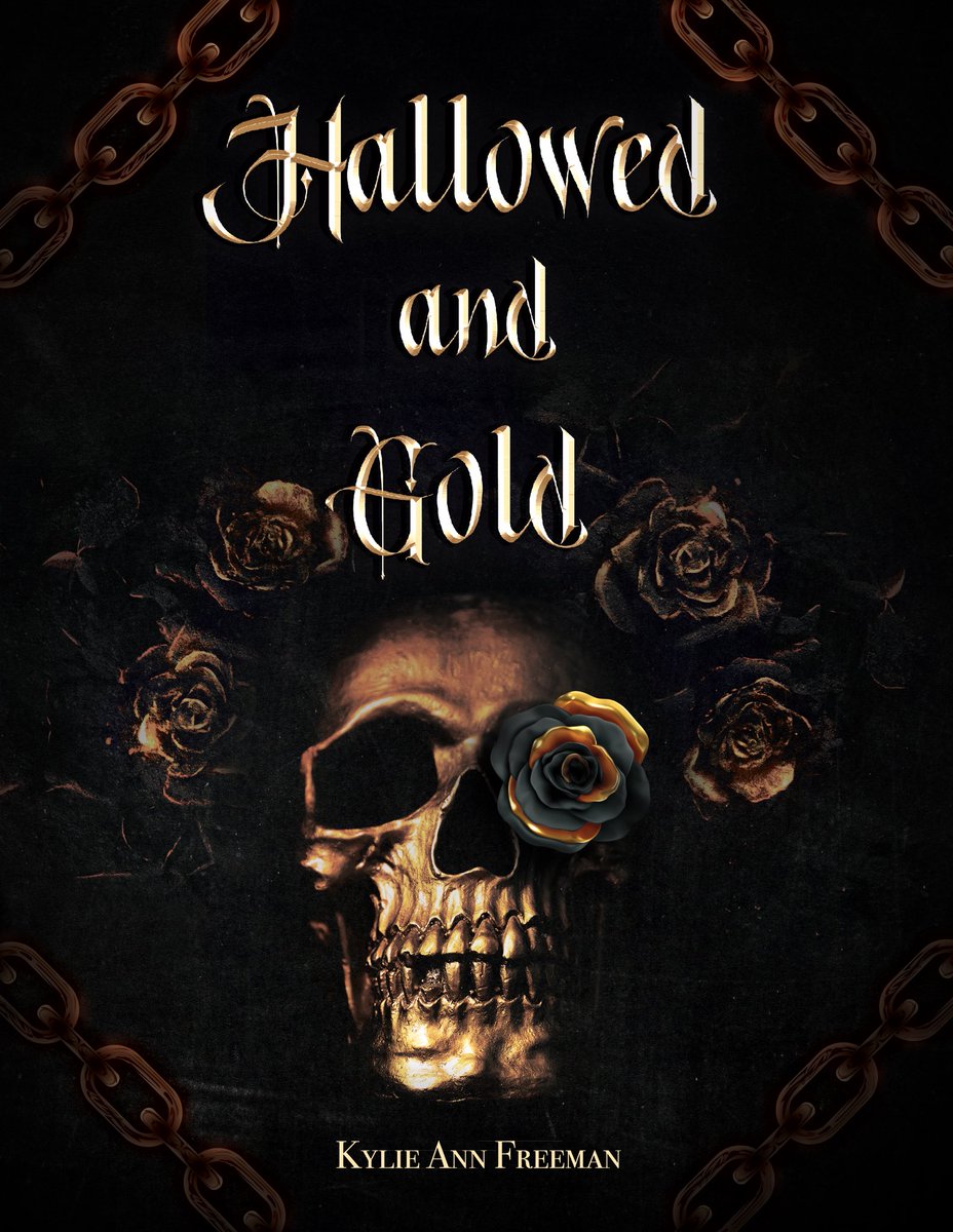 NEXT WE HAVE  @KylieAnnWrites and her gothic horror fantasy Hallowed and Gold  #writingcommunity  #bookcover  #graphicdesign  #selfisolation  #inspiration