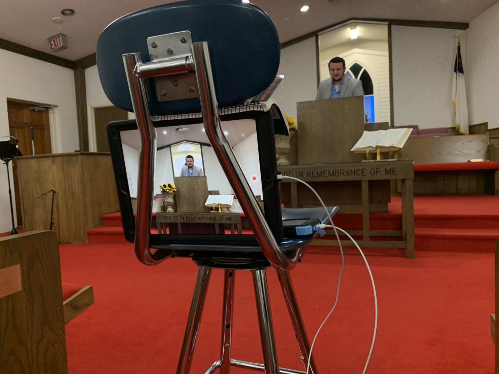 Running an online classroom by day, and online church by evening. #ThankYouTechnology