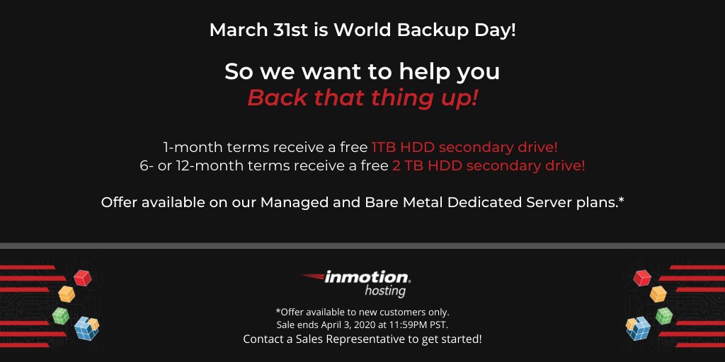 Inmotion Hosting On Twitter To Celebrate Worldbackupday We Images, Photos, Reviews