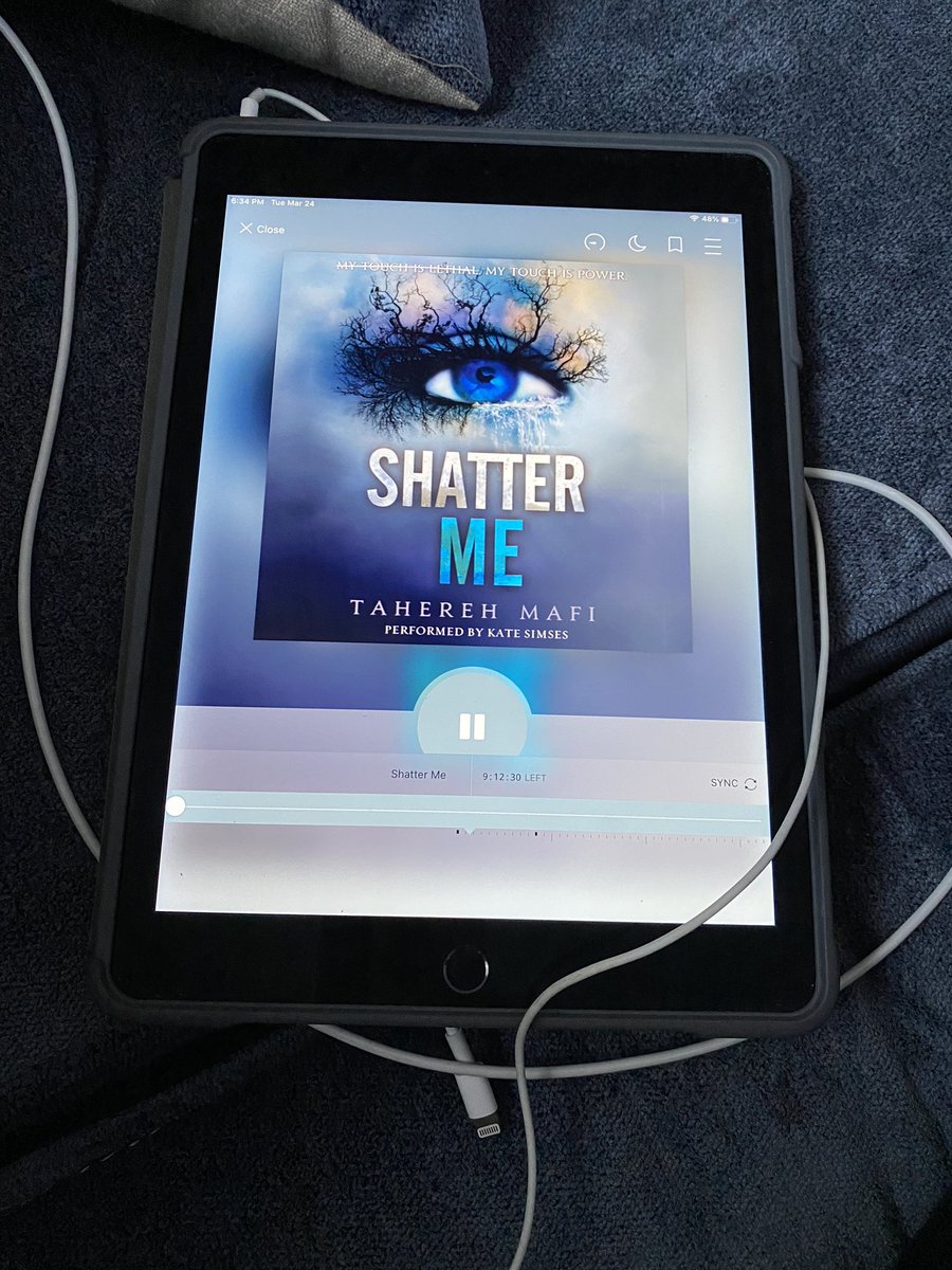 Mrs_Lupia_'s tweet photo. #audiobook was all that was available for book one โ๏ธ but I love this series so much. So I will listen to book 1 and then reread the rest๐๐ผ #ShatterMe #TaherehMafi #BooksAreAnEscape #GettingMeThrough https://t.co/bMMP9ulVK7