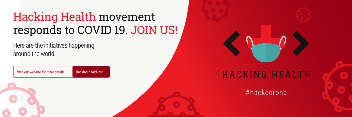 Hacking Health responds to #COVID19. Check out what’s going in, register an #event of your own or join an existing #project or #challenge! #designthinking #hackathon #coronavirus bit.ly/3aj58br