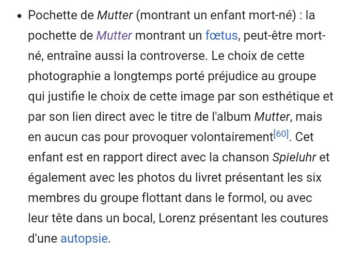 Du coup je vais plutôt faire un top 5 :1- Ich will2- Mutter3- Mein Herz brennt4- Feuer frei!5- SonneFaut savoir que cet album a énormément fait polémique notamment à cause de la pochette, jvous laisse une petite explication ici :