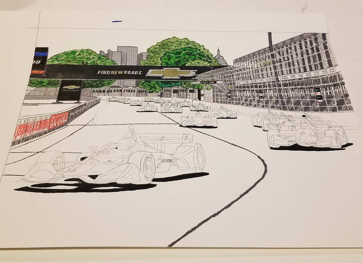 CTA_Artwork's tweet photo. Enjoying sharing these progression shots!  More fun today on the background and an epic finish to come!

Interested in custom motorsports artwork? Check us out for prints/swag or custom orders!

#art #carart #racingart #handdrawing #indycar #iracing https://t.co/TnM0MRSnnP