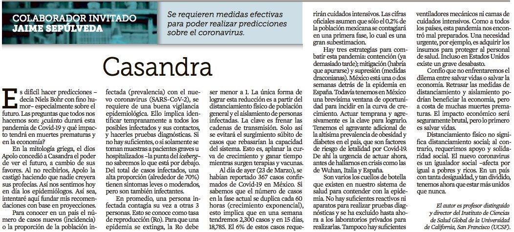 julio_frenk's tweet photo. Recomiendo ampliamente este atinado análisis en @reforma de uno de los grandes epidemiólogos mexicanos Jaime Sepúlveda. https://t.co/oKEkYbbC8v
