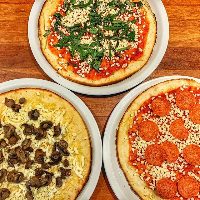 PizzeriaTraVig's tweet photo. We’ve got #glutenfree frozen pizzas for sale!  Yes....you see that correctly.  Our #frozenpizza offerings now come with a GF crust option.  Margherita, Pepperoni and Funghi.  Order yours today for pick up or delivery! #showmeyourtakeout #toosmalltofail #… https://t.co/uD173PQiHi https://t.co/DZrbkJSjJF