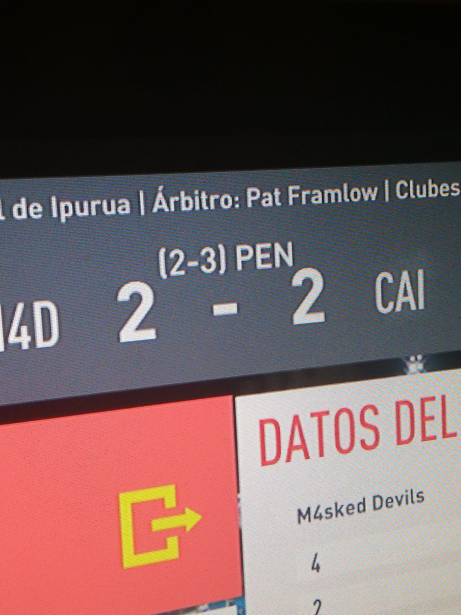 Esta noche he estado de ayudas junto a <a href="/CaletaUd/">CALETA UD</a> que deciros, que sois un equipazo y hay arte por cada esquina del campo, estos números indican que en un partido de torneo llegamos a penalties, consiguiendo una victoria conjunta, mucha suerte y aquí me tenéis 💪🏻⚽