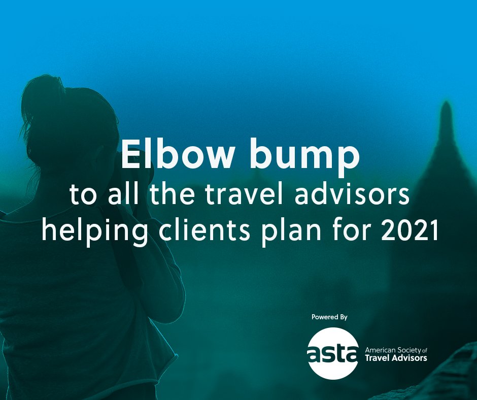 YOU all deserve an elbow bump right about now. THANK YOU for all that you do! #traveladvisor <a href="/ASTAadvisors/">ASTA - American Society of Travel Advisors</a>  #travel