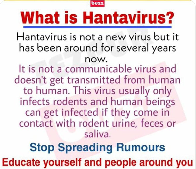 ItzzAnsariHere's tweet photo. Please Stop Spreading Rumours, Educate yourself 🙏🙏🙏🙏
#Hantavirus https://t.co/BDFuPaZOON