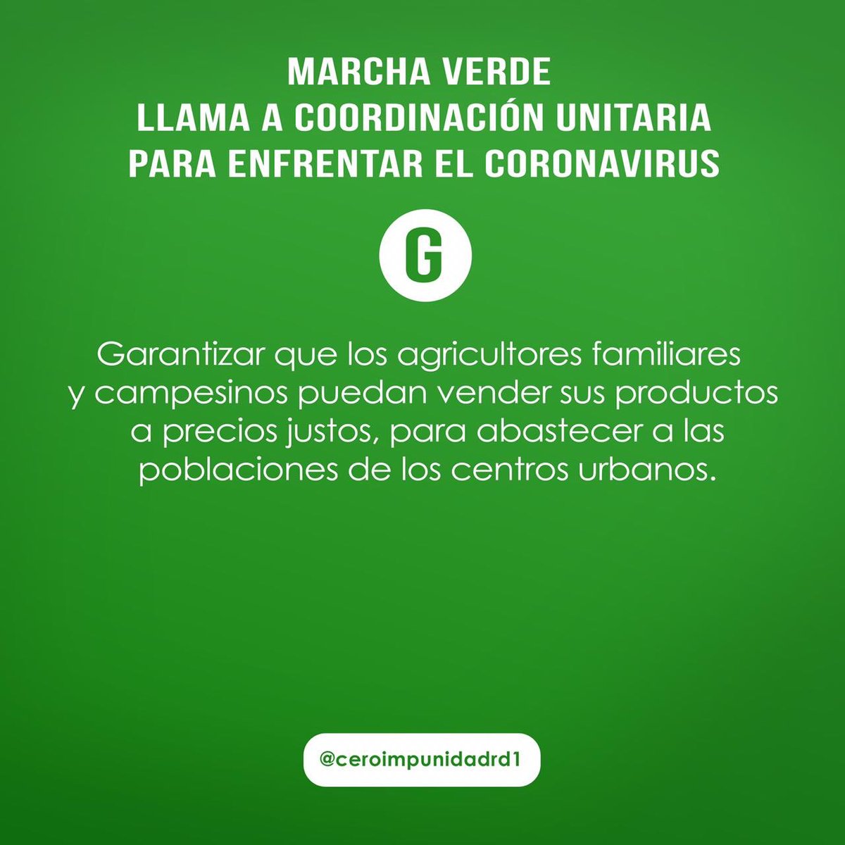 verde_marcha's tweet photo. El momento nos convoca a la unidad de todas las fuerzas comprometidas con los mejores intereses de la Patria para salvar la salud del pueblo. ##CoronaVirus #CoronavirusRD https://t.co/aP2MNCjd8g