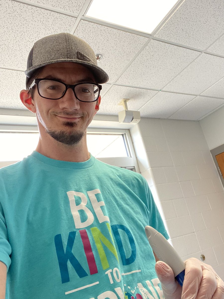 Wore my #BeKindToEveryone shirt today while helping clean K-M Middle School to prepare for the eventual return of our students!