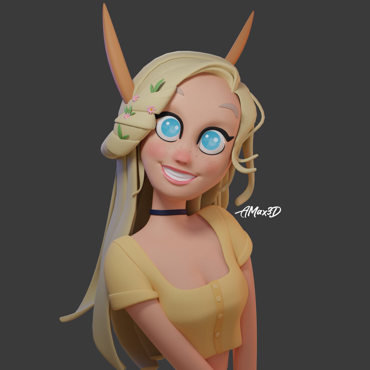 AMax3D's tweet photo. ❤️ Don't forget to follow
.
🎁 3D Blender File available on my Gumroad 

⏳ Created 🔴 Live on twitch
.
✔️ Available for Commissions
.
🖼️ Concept By : sophiescribble
.
#blenedr3d #blendercycles #3D #3dartist #3dcharacter #3dmodel #3dportrait #3drender https://t.co/mSaizsCMpT