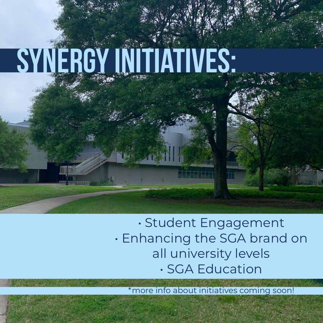 2020Synergy's tweet photo. Here are some initiatives that are important to our party! Stay tuned to learn about our 3 Pillars of Progress that SYNERGY would like to implement in SGA, if elected!
•
•
•
•
•
Don’t forget to vote SYNERGY April 8-9 on engage! #SYNERGY2020 #voteSYNERGY https://t.co/ZUIkKYeWPy
