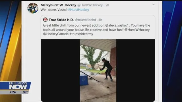Erie Sports Now  Athletes and teams take to social media as sports takes a break <a href="/Prep_Ramblers/">CP Baseball</a> <a href="/HurstWHockey/">Mercyhurst Women’s Hockey</a> @PrepVilla <a href="/erie_seawolves/">Erie SeaWolves</a>:erienewsnow.com/clip/15033666/…