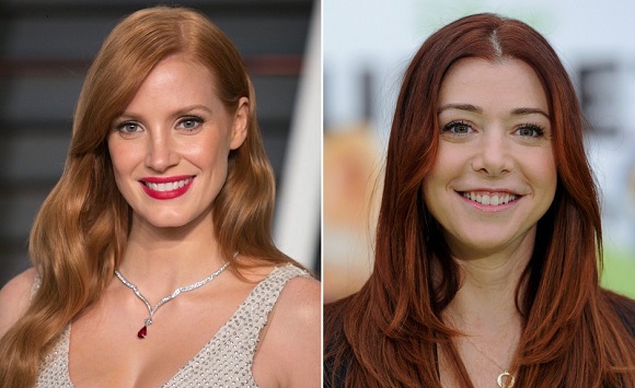   HAPPY BIRTHDAY !  Jessica Chastain  and  Alyson Hannigan 