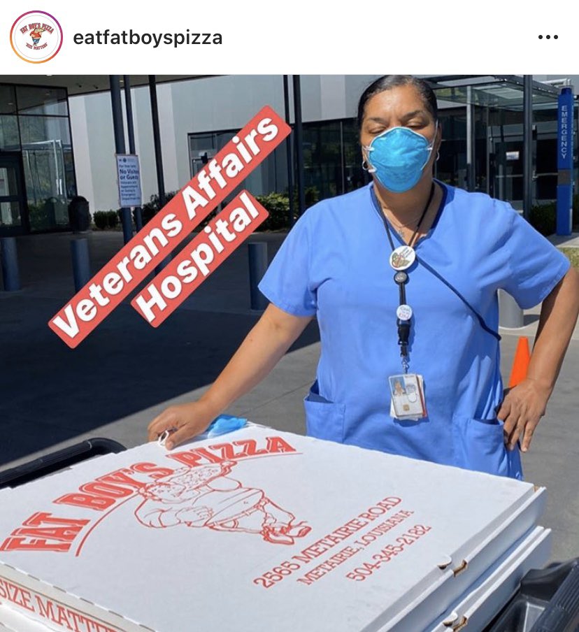 FletcherWDSU's tweet photo. Tonight at 10pm on @wdsu 
Local businessman Gabe Corchiani, owner of @eatfatboyspizza, talks about the reasons why he’s feeding (for free) doctors and nurses on the front line of the #COVID19 crisis. https://t.co/EjEWbUIg1H
