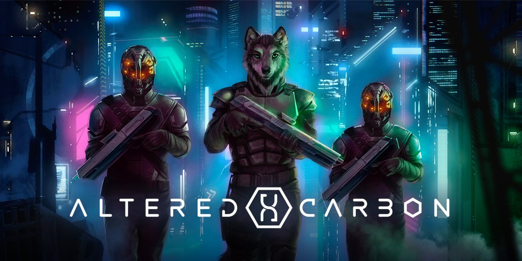QuixoticCloud's tweet photo. "Kick a dog, and it'll crawl back. Kick a wolf, and he'll rip your face off!" 
- Our friend @torbenliebrecht as Ivan Carrera in #AlteredCarbon 2

Closing today's update's with this stunning fan-commission (with a #Dragonpunk twist) by wonderful artist @Zyor_art https://t.co/TCso3Ng5LU