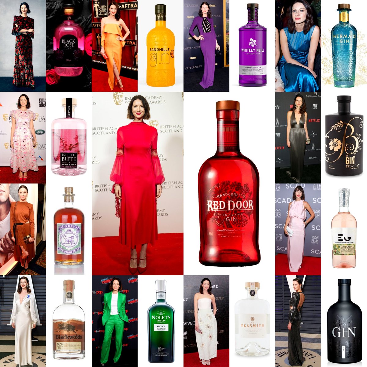 Because we all need alcohol to get through this – and gin happens to me one of my favourites.Get yourself some gin (or some  @caitrionambalfe)! Pick your favourite! Go! CAITRÍONA – THE GIN ~ a thread (I was bored and couldn't sleep)  #Outlander    #CaitrionaBalfe