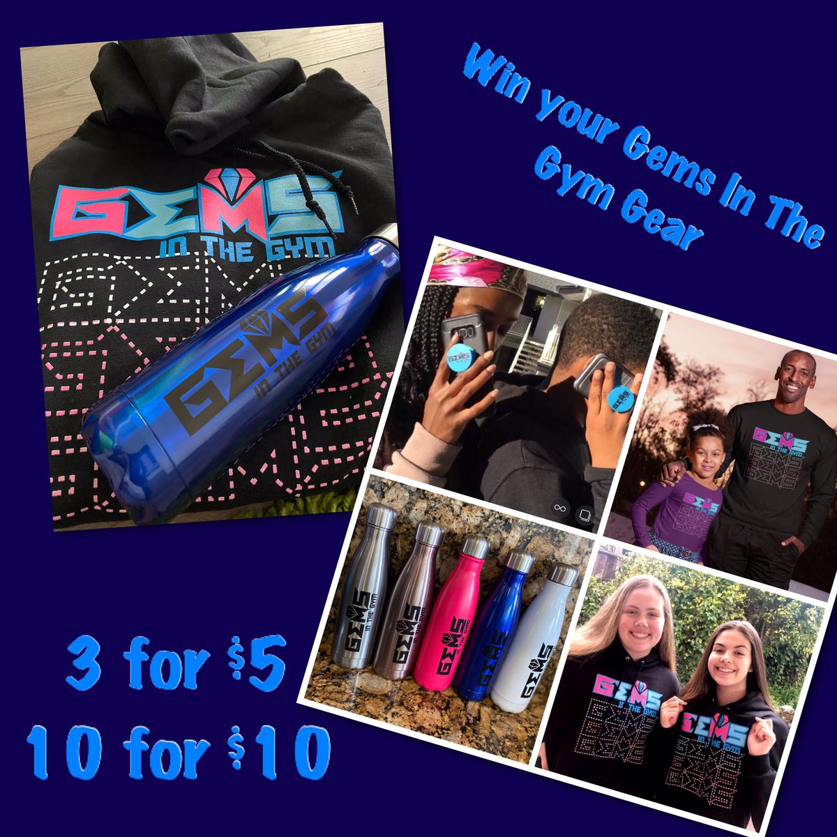 gemsinthegym's tweet photo. It’s time!!! Enter our raffle for the GITG Comfort Pack:
*Hoodie
*Long Sleeve
*Short Sleeve
*HydroFlask
*Lanyard
*Pop Socket
*Gems Shopping Bag
Tix: 3 for $5 or 10 fron$10
Cash App $gemsinthegym
Winner announced 5:30pm Thurs 3/26
Retweet
#gemsinthegym #comfortpack https://t.co/KGZj7oJgSr