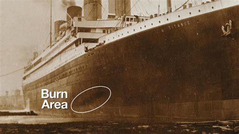 On Sep 1st at 12:00 am, an American submersible made the greatest discovery in aquatic history, the Titanic. At 2 1/2 miles deep, during the research of the hull ,the damage was exactly where Patty said it would be (the fire). The Olympic was launched..