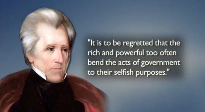 Just as before, allowed to print money out of thin air and loan to governments with interests. In 1833 Jackson won the reelection on the promise of ending the bank and paying off the debt. On Jan 8th 1835, Andrew Jackson succeeded in paying off the debt...