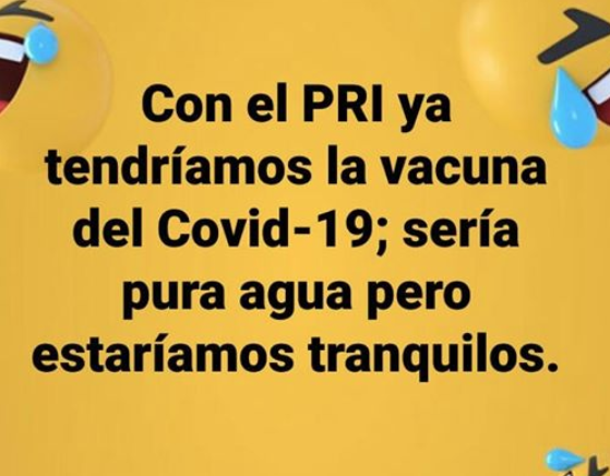 CarlosQuioMX's tweet photo. ¡Esta pandemia con el @PRI_Nacional no hubiera pasado!
#VoyConMemesdelCOVID https://t.co/Vphz1exz6p
