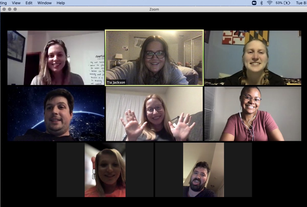 First zoom meeting with my fellow MAT interns! Miss you all! #cheerstoedtpa