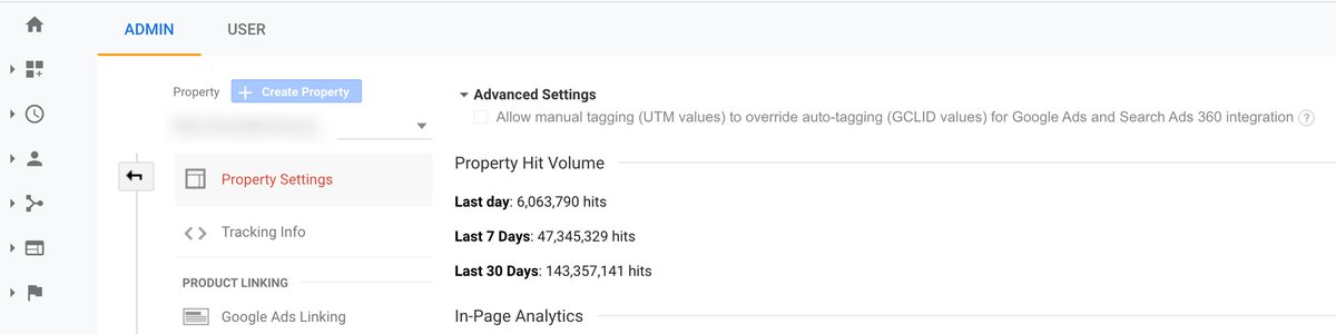 Hey <a href="/googleanalytics/">Google Analytics</a> below you can see 4 different accounts. Every single one exceeding the 10M hit limit, but only one getting warned about it. Is this normal? It's the first time I see something like this 🤔 Any recommendations?