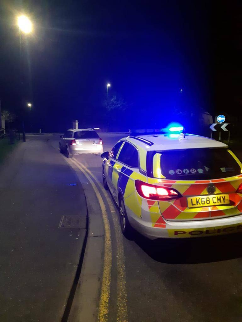 PboroCops's tweet photo. Officers from B relief were following this vehicle. Due to its manner of driving officers stopped the vehicle. The driver had no insurance, no licence and was intoxicated. 

Driver arrested for drink drive and car seized.  

#BRELIEF #PC0550 #PC0582 #PC0006 https://t.co/ieOM8pm1sl