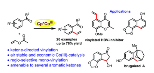 #OCF_RECENT Cobalt(III)-catalyzed ketone-directed C–H vinylation using vinyl acetate by Md Raja Sk and Modhu Sudan Maji is #FREE_TO_READ till 31-Mar rsc.li/2wmSYPY