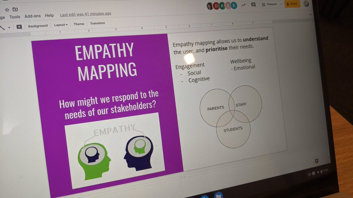 Empathy mapping today with staff to understand and prioritize the needs of students, parents and teachers in dealing and responding to this crisis... whilst needing to continue an educational program of course! #onlinetogetherAU